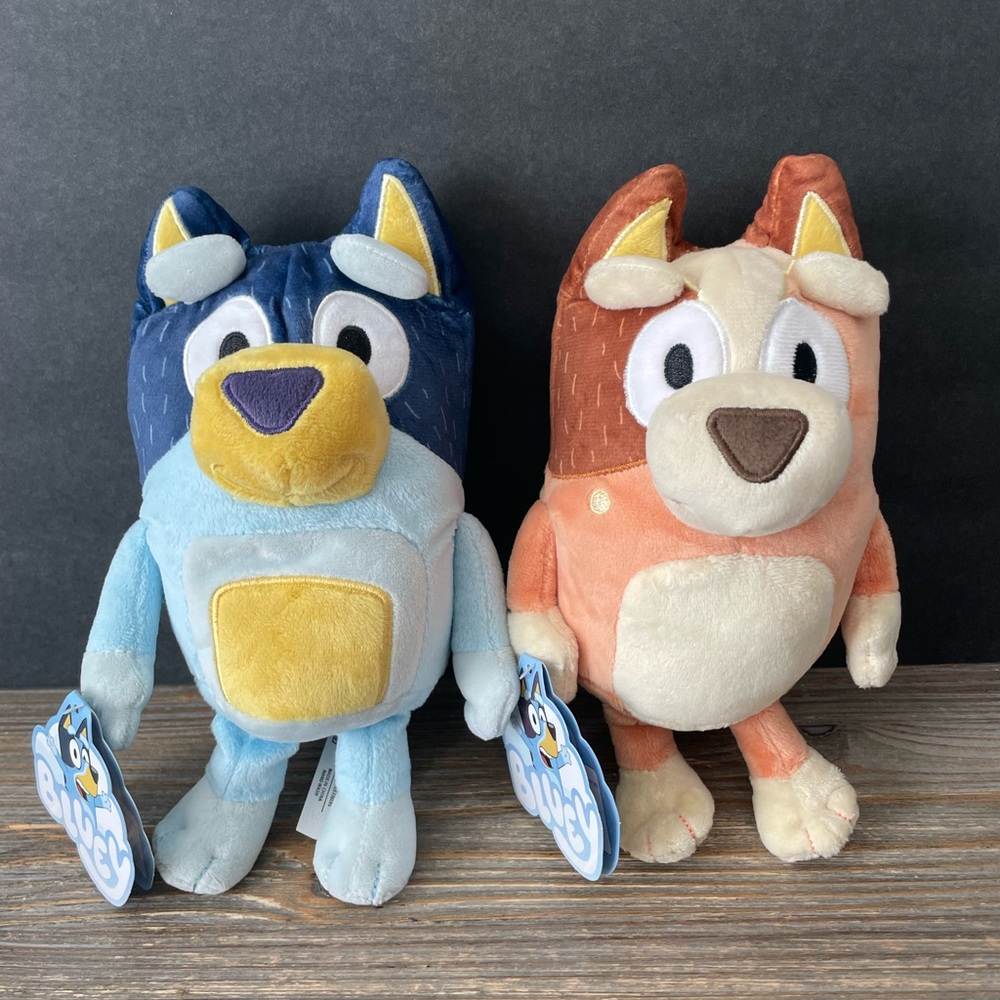 Disney Jr BLUEY Bandit Chilli Lot Family Friends Plush Puppy Dog Stuffed Animal